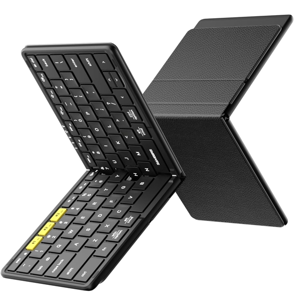 Portable Black Bluetooth Keyboard - Picture 1 of 11